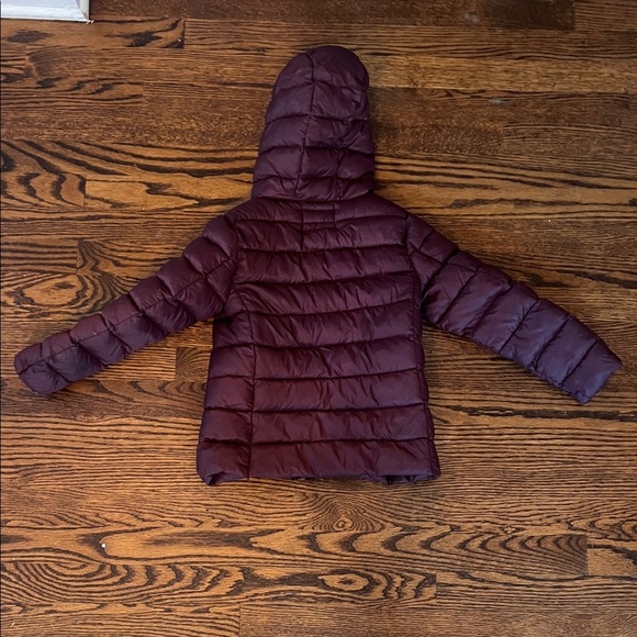 Good🎉condition:  Girls Winter Puffer Jacket - Maroon size 6 - Picture 2 of 5
